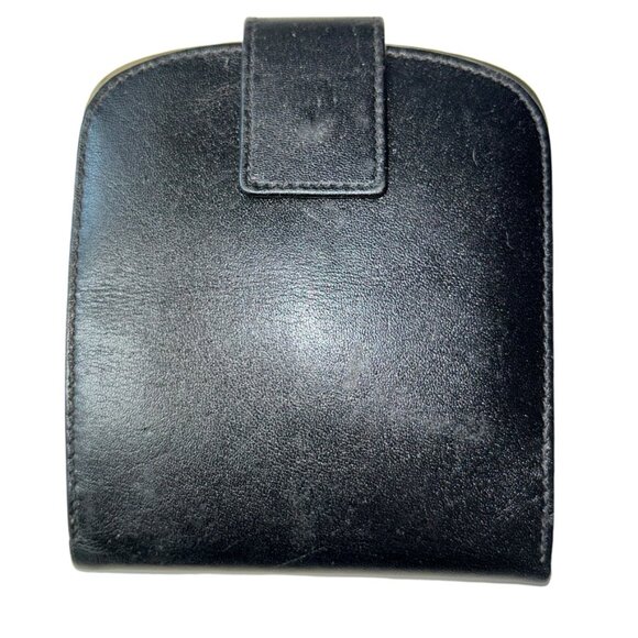 Gucci Italy Vintage 1960s  Black leather coin purse wallet SPECTACULAR red green - Picture 8 of 10